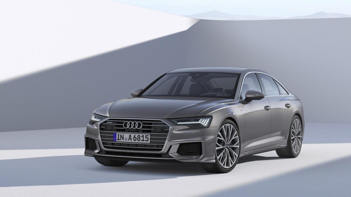 Audi показала в Женеве представительский седан A6. Внешне автомобиль стал практически копией флагманского лимузина A8, а интерьер немцы позаимствовали у другой своей модели — А7 Sportback. Фото: Audi