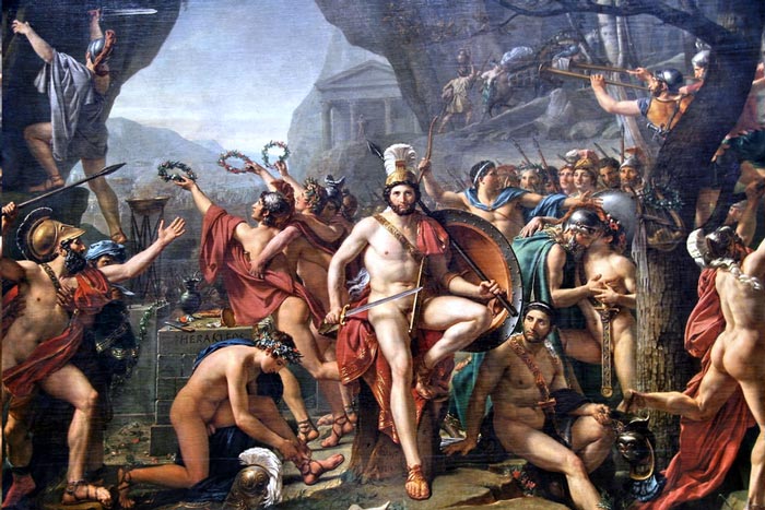 Спартанский царь Леонид в Фермопилах. Жак-Луи Давид, 1814 г. Источник: wikimedia.org