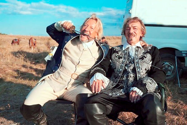 Харатьян и Боярский на съемках «Гардемарины-4»
