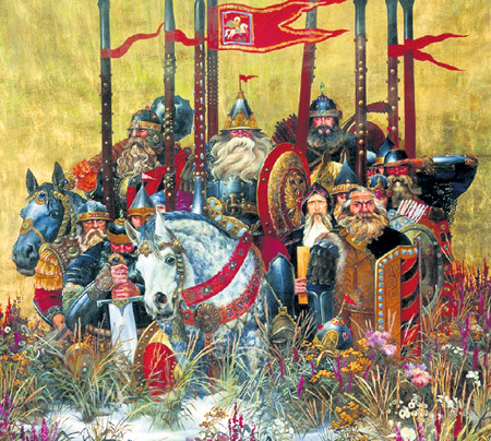 В XIV - XV веках началось объединение разрозненных русских княжеств под едиными знамёнами