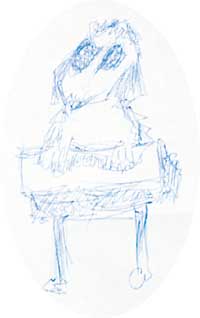 РИСУНОК: психологи считают, что изображенное чудище говорит о суицидальных наклонностях Мумика