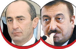 ПРЕЗИДЕНТ АРМЕНИИ РОБЕРТ КОЧАРЯН И ПРЕЗИДЕНТ АЗЕРБАЙДЖАНА ИЛЬХАМ АЛИЕВ: возможно, имеют общего предка