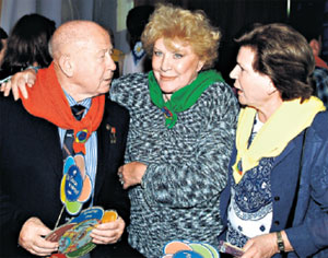 ВСПОМНИЛИ МОЛОДОСТЬ: Алексей Леонов, Елена Образцова, Валентина Терешкова