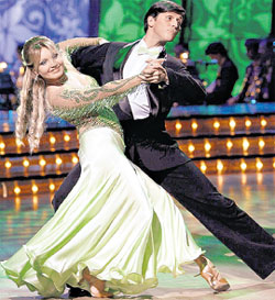 В «ТАНЦАХ СО ЗВЁЗДАМИ»: с партнёром Сергеем Пожаринским
