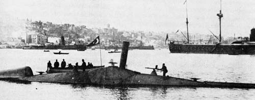 Злополучная субмарина Норденфельдта, проданная туркам. 1886 год. Фото: wikimedia.org Злополучная субмарина Норденфельдта, проданная туркам. 1886 год. Фото: wikimedia.org